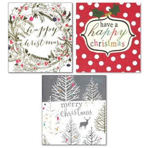 Christmas Card 3-types 12-sets