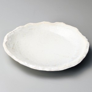 ≪メーカー取寄≫うのふ白釉たたき大皿