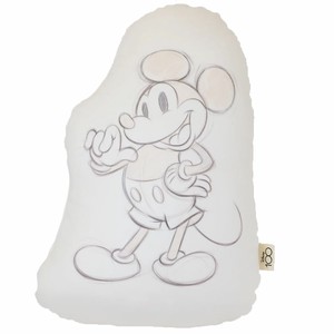 【クッション】ミッキーマウス ダイカットクッション スケッチ D100