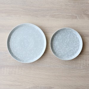 反りプレート グレーマットホワイト 20cm 16cm 取り皿 [日本製/有田焼/皿]