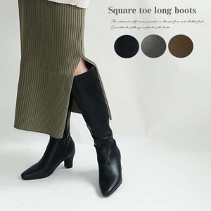 Knee High Boots Square-toe Low-heel Autumn/Winter 2023