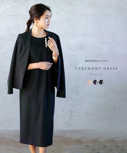 Formal Dress Design Satin Back One-piece Dress Georgette