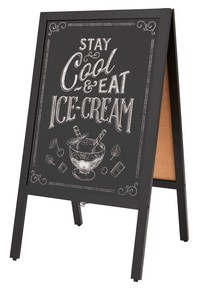 Store Fixture A-Boards black