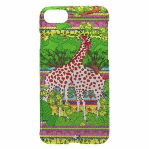 [CruXpark]giraffe スマホケース 全機種対応 フラワー 花 きりん キリン