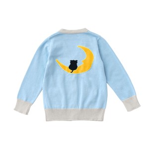 Kids' Cardigan/Bolero Jacket Animals Cat V-Neck Cardigan Sweater