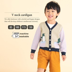 Kids' Cardigan/Bolero Jacket Animals Penguin V-Neck Cardigan Sweater