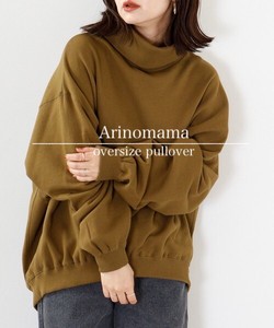 Sweatshirt Pullover Brushed Turtle Neck Autumn/Winter 2023