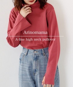 T-shirt Pullover Slit High-Neck Autumn/Winter 2023