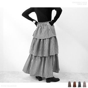 Skirt Checkered Tiered NEW