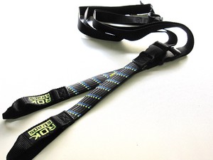 ROK straps ストレッチストラップ MCタイプ / ブラック&ブルー×グリーン / 2本セット