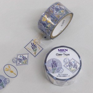 Washi Tape Lavender Stamp Tape Clear 20mm