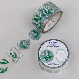 Washi Tape Stamp Tape M Lily Of The Valley Silver Foil Clear