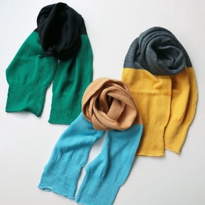 Thick Scarf Bicolor Scarf Ladies'
