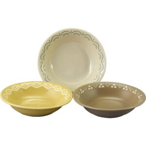 Mino ware Main Dish Bowl Set of 3 14cm