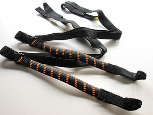 ROK straps ストレッチストラップ BPタイプ / ブラック&オレンジ / 2本セット