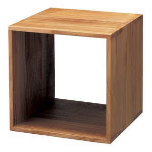 木製ディスプレイ台　ボックス型 ブラウン