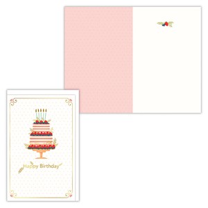バースデーベリーケーキ【誕生お祝い／立体カード／USA Design】
