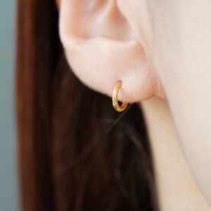 〔SV925〕プチアーチピアスGD（pierced earrings）