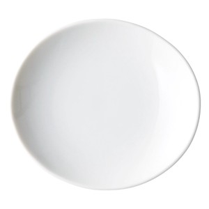 Small Plate Porcelain White M Made in Japan