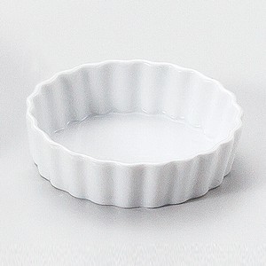 ルナホワイト10cmパイ皿　　【中国製　磁器】