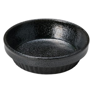 オーブンレンジウェア11cmスタックパイ皿黒　　【日本製　磁器】