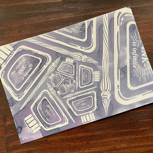ぬりたくり絵ポストカード（horirium編）Just Ink-it Postcard(horirium)