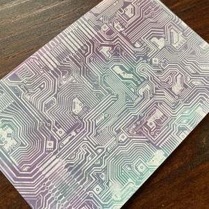 ぬりたくり絵ポストカード（基板編）Just Ink-it Postcard(circuit board)
