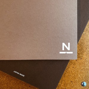 ノンブルノート「N」（#17モカ×チョコレート）Nombre Notebook N