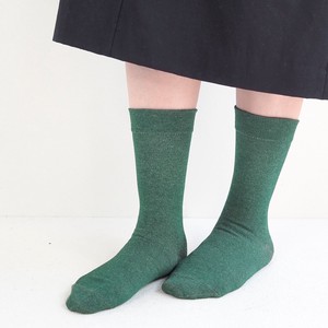 Crew Socks Antibacterial Finishing Anti-Odor Plain Color Socks Made in Japan Autumn/Winter