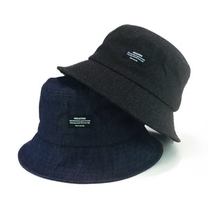 【年間品】ブラックタグデニムバケットハット　ヤング帽子
