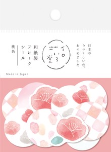 Furukawa Shiko Decoration Peach Iroiro-Do Washi Flake Stickers