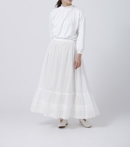 【2023】キャンブリック裾ピンタックレース付ロングペチスカート