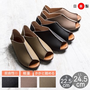 Casual Sandals Low-heel 2Way Natural NEW Made in Japan