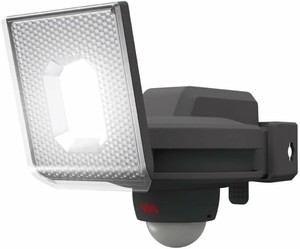 ムサシ7.5W×1灯スライド型センサーライトコンセント式 屋外 防水 人感センサー  LED-AC1007
