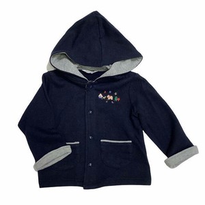 Kids' Zipperless Hoodie Embroidered M Made in Japan