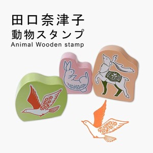 KODOMO NO KAO / Natsuko Taguchi×KODOMONOKAO Animal Wooden Stamp