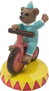 コポー　サーカス　自転車であいさつするクマ