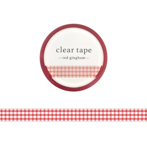 Washi Tape Red Tape Clear 7mm