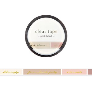 Washi Tape Pink Foil Stamping Tape M Clear