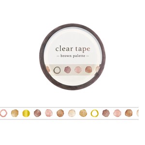 Washi Tape Palette Brown Foil Stamping Tape Clear 7mm