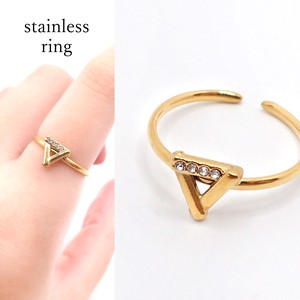 Stainless-Steel-Based Ring Stainless Steel Rings Triangle 1-pcs