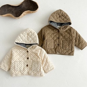 Kids' Jacket Hooded Cotton Kids Autumn/Winter