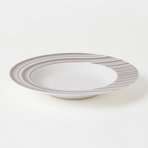 Soup Plate 24cm Pasta Geometric Dishwasher Safe Made in Japan