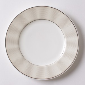 [NIKKO/SILK PLATINUM] プレート15cm パン皿 プチケーキ皿 銀 食洗器対応 陶磁器 日本製