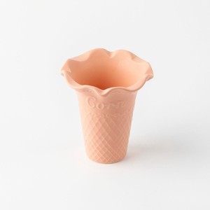 ソフトクリームカップ　ピンク【かわいい・楽しい・面白い・日本製・美濃焼】
