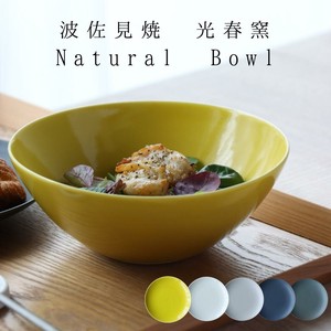 Hasami ware Side Dish Bowl Natural bowl M 5-colors Made in Japan