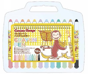 Crayons Curious George Pastel 12-colors