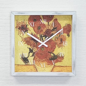 Masterpiece Clock<名画時計>Vincent Willem van Gogh（ゴッホ）/ひまわり