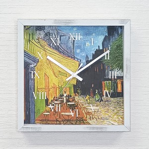 Masterpiece Clock<名画時計>Vincent Willem van Gogh（ゴッホ）/夜のカフェテラス