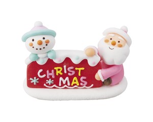 シュガードール スノーマン＆サンタなかよしクリスマス クリスマスケーキデコレーション 装飾